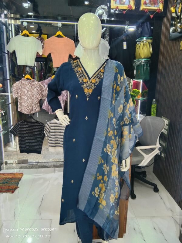 V Nack Digital Dupatta Churidar L