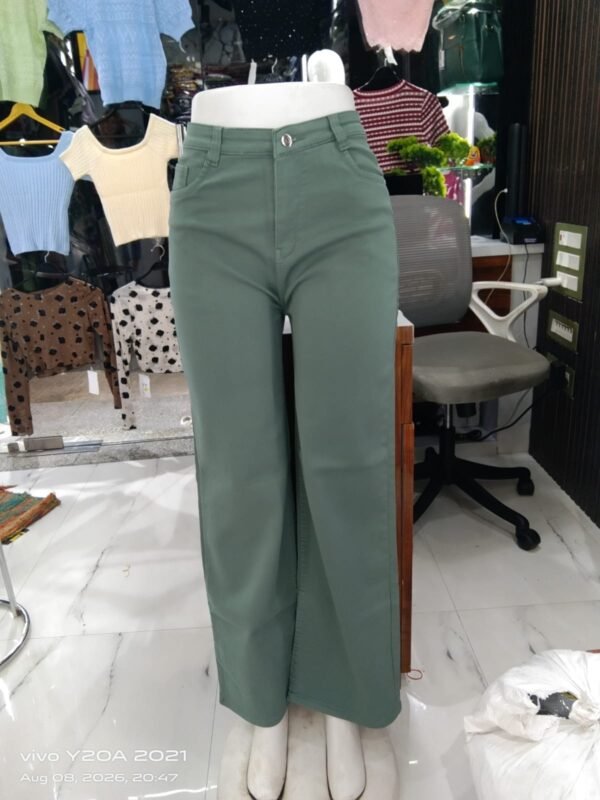 Palazzo Jeans olive green